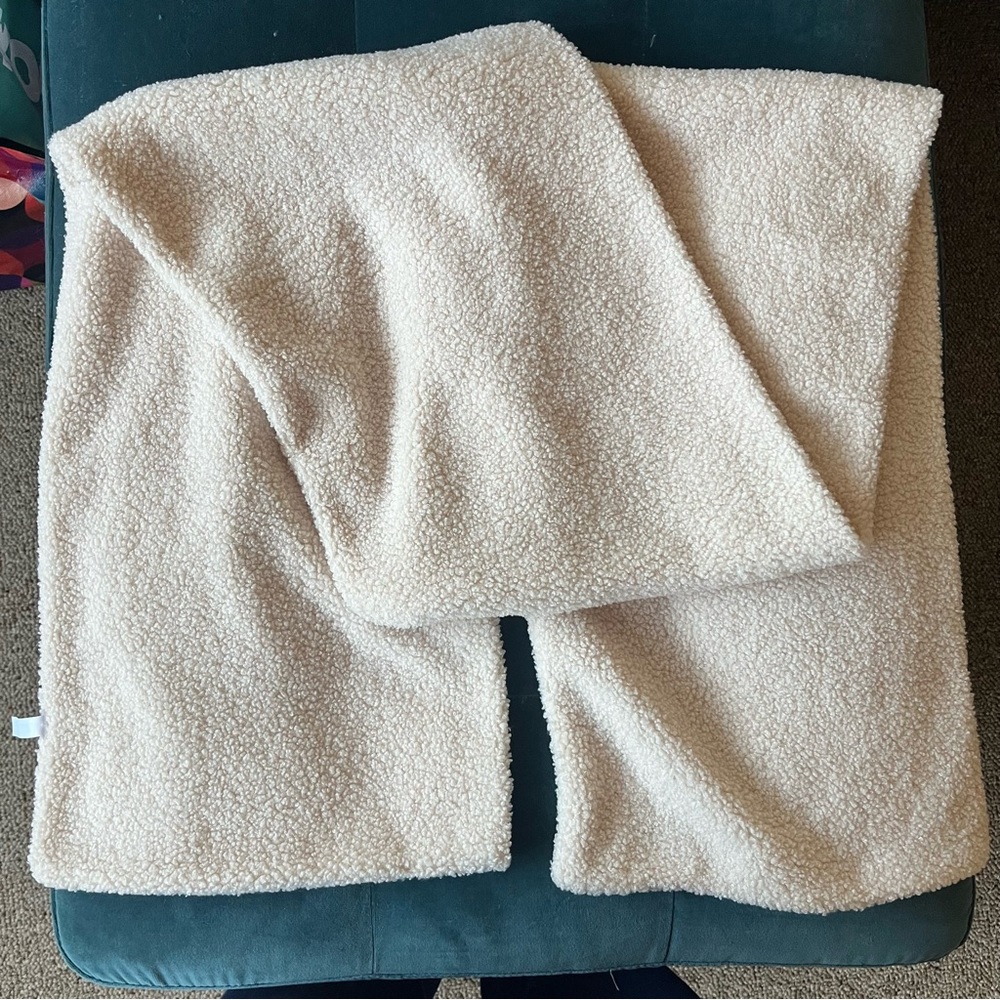 Creamy Sherpa extra large scarf urban outfitters